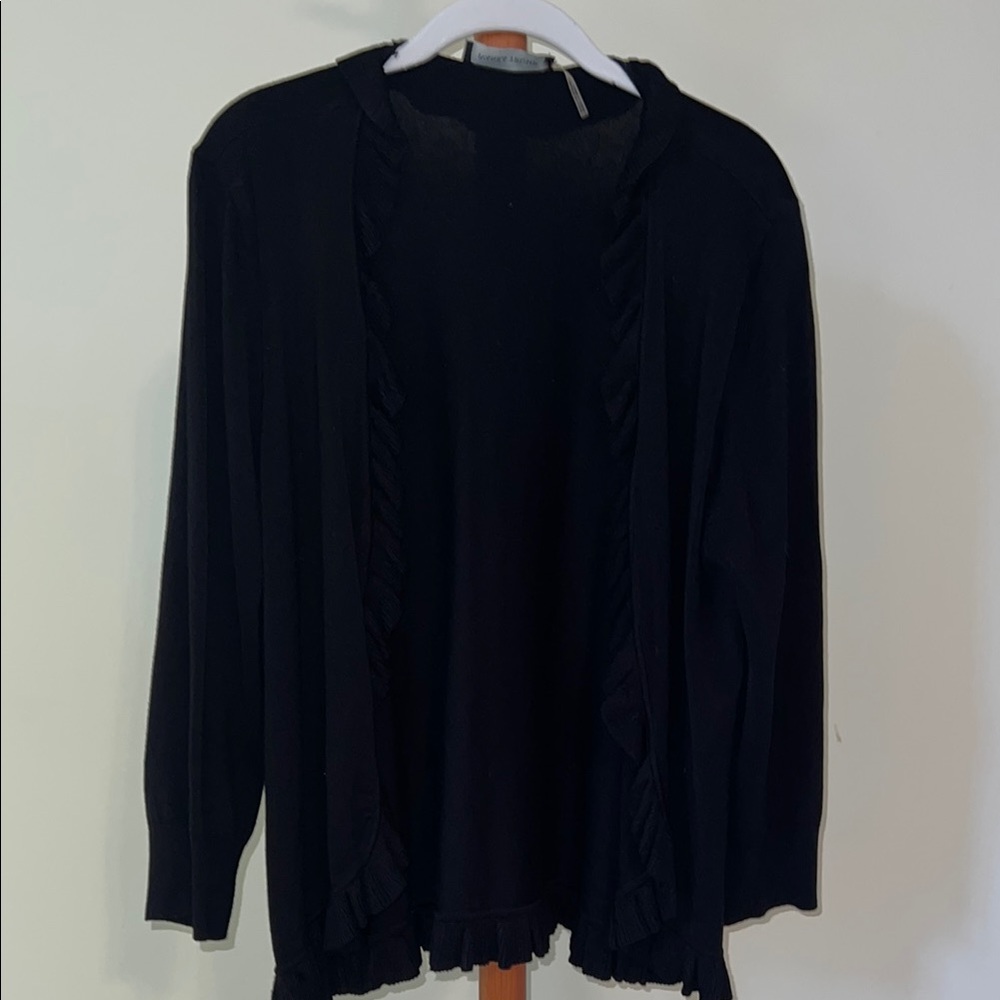 Ivanka Trump Black Knit Cardigan Sweater